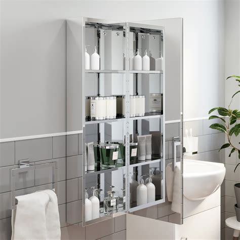 tall mirror cabinet stainless steel|tall mirrored storage cabinet.